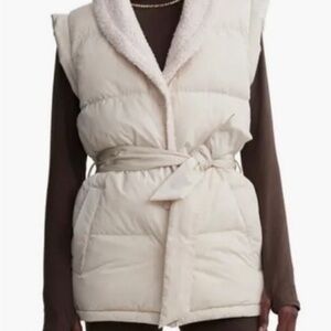 Varley Lanville Reversible Gilet Vest - Nylon to Sherpa Super Warm NEW with TAG